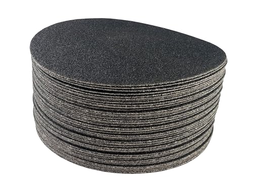 STARCKE 7 Inch Hook and Loop Discs No Hole Grit Pack 100 Grit 25 Pack - color: 100 Grit, size: 25 Pack