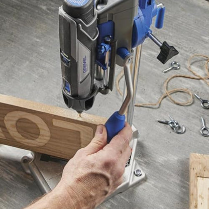 Dremel Drill Press Rotary Tool Workstation Stand (220-01) - size: Silver, style: Industrial