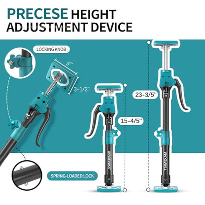 Third Hand Support Pole Heavy Duty, Cabinet Jacks for Installing Cabinets with 285 LBS Capacity and Expand from 15-4/5 to 23-3/5 in, 2-PC - size: 15.8" - 23.6" 2Pcs