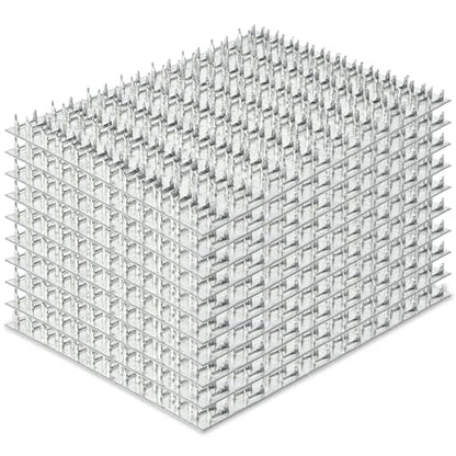 10 Pcs Truss Plates 6 x 8, Pronged Truss Mending Plates with Nail Teeth, Galvanized Truss Brackets for Truss to Rafter Wood Connections, Steel Repairing Plates - size: 6"x8"