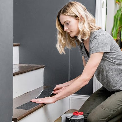 ELK Anti-Slip Tape 80 Grit Wide Traction - Premium All-Weather Safety Solution for Indoor and Outdoor Use - 4" x 33ft Roll with 3X Stronger Adhesion