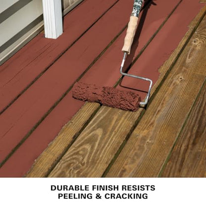 KILZ Over Armor Smooth Solid Coating Resurfacer, Redwood, 1 Gallon - color: Redwood, style: Smooth