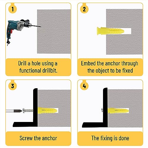 Mr. Pen- Wall Anchors Kit, 370 pcs, Picture Hanging Kit for Wall Decor
