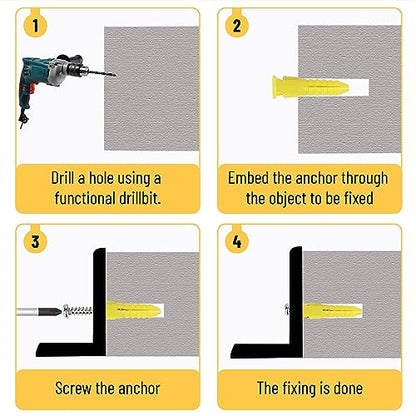 Mr. Pen- Wall Anchors Kit, 370 pcs, Picture Hanging Kit for Wall Decor