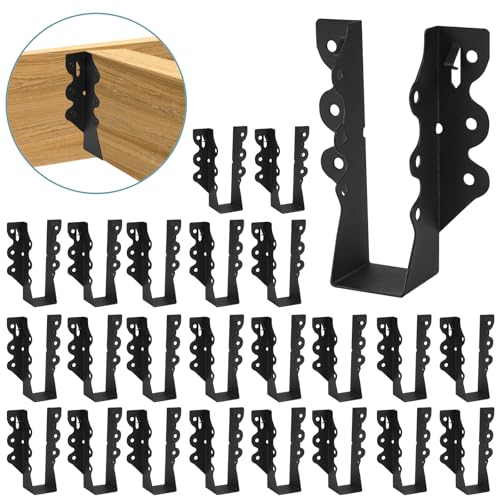 24PCS 2x6 Joist Hanger,Joist Bracket,Hurricane Ties for Rafter - size: 24PCS, style: 2''X6'' Joist Hanger