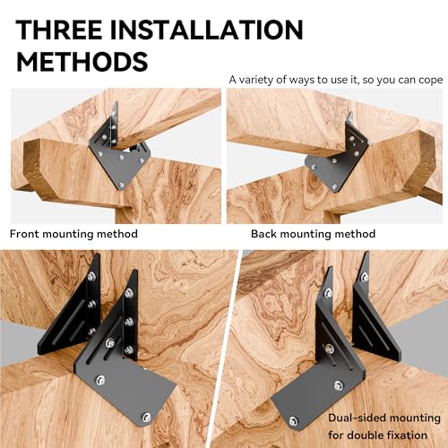 30 PCS Heavy Duty Black Hurricane Ties for Rafters,13 Gauge Thickness 2.2mm - size: 30 Pcs, style: Black Heavy Duty Hurricane Ties