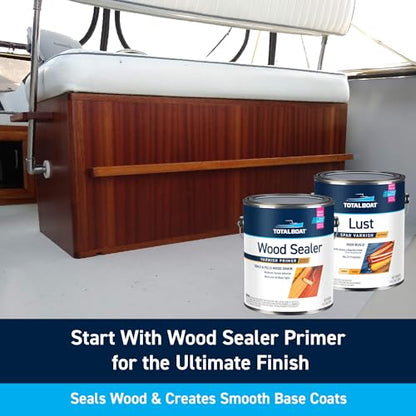TotalBoat Lust Marine Spar Varnish for Boats & Wood - High Gloss Gallon - color: High Gloss, size: Gallon