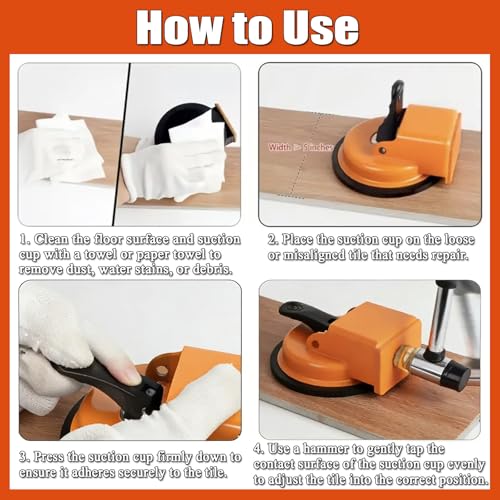 Floor Gap Fixer Tool - Heavy Duty Laminate Floor Suction Cup Repair Tool