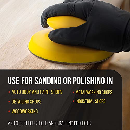 Dura-Gold Pro Series 5" Round-Shaped Hand Sanding Block Pad for Hook & Loop