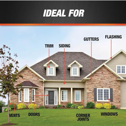 DAP 100% Silicone Rubber Window, Door, and Siding Sealant, Bronze 9.8 Oz (7079808647) - color: Bronze, size: 10.1 oz