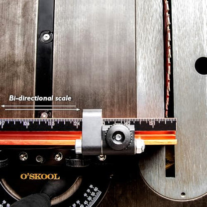 O'SKOOL Miter Gauge for Table Saw with 22-36 in Extension Fence