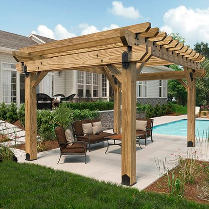 OZCO Laredo Sunset Lite Post Base Kit, 6in x 6in, 1 Kit, Black - size: 6x6, style: Laredo Sunset Lite