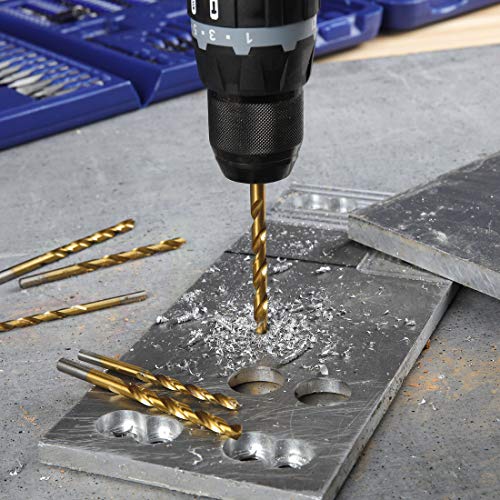 WORKPRO 300-Piece Drill Bit Set, Titanium & Black Oxide Drill Bits, Wood & Masonry Bits, Screwdriver Bits, Hole Saws & Nut Drivers, Drill Accessories Set with Storage Case
