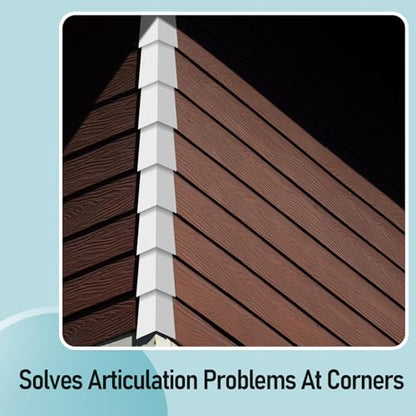Therwen 8 Pcs White Aluminum Siding Corners Outside