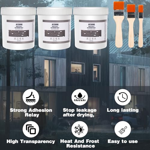 32 OZ Waterproof Sealant, Invisible & Transparent Waterproof Agent - size: 3Pack