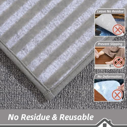 BEQHAUSE Stair Treads Non Slip for Wooden Steps 28" x 9", 15pcs, Grey - color: Grey - Dog Paws, size: 28 in X 9 in (15 Pieces)