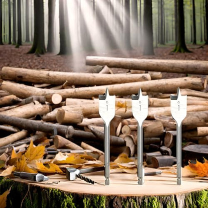 1 inch Wood Spade Drill Bit Wood Paddle Flat Bit 3 PCS