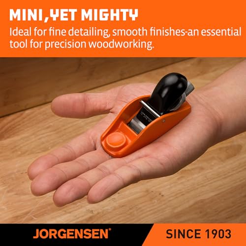JORGENSEN No.101 Mini Wood Planer - Mini Hand Planer for Woodworking