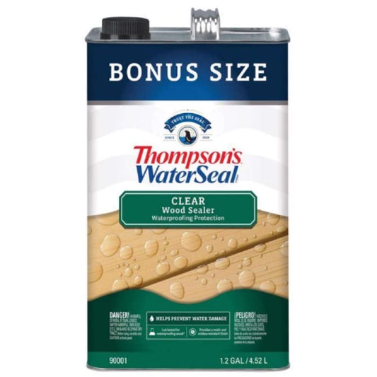 Sherwin Williams TH.090001-03 1.2 gal Bonus Thompsons Water Sealer Wood Protector, Clear - Pack of 4