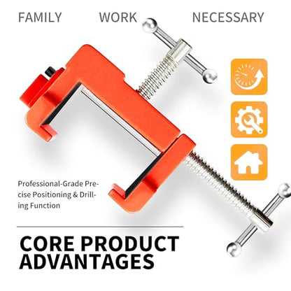Cabinet clamp 2 Pcs - Cabinet panel frame alignment tool and mounting, with guide holes and three adhesive protective pads. - size: 2pcs