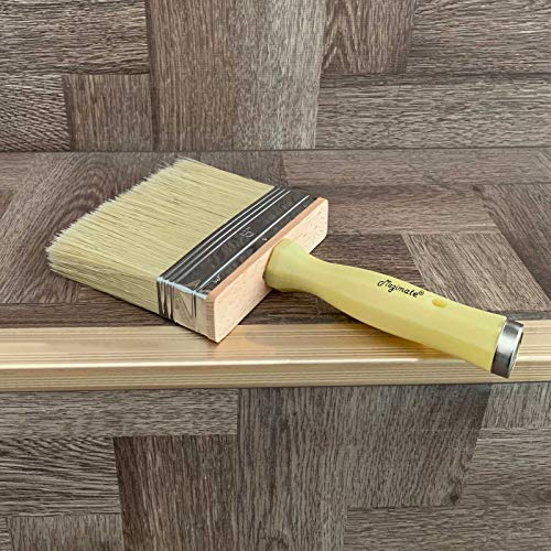 Magimate Deck Stain Brush, Wide Paint Brush for Fence & Limewash, 5 Inch