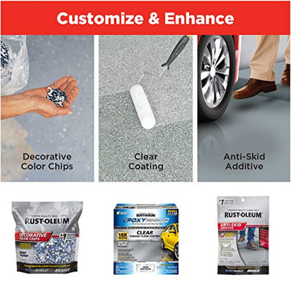 Rust-Oleum EpoxyShield Gloss Tan Garage Floor Coating Kit - color: Tan, size: 2.5 Car (Pack of 1)