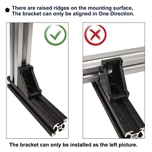 10 Set 1010 Aluminum Extrusion Hardware Accessories Corner Brackets - style: 10Set Bracket with Bolt Nut