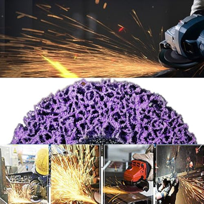 4 1/2 Inch Strip Wheel Discs for Angle Grinder - 4.5''x7/8'' Silicon Carbide Grinding Stripping Wheel Sanding Discs with 7/8'' Arbor for Cleaning,Remove Rust,Paint,Welds,Coating - style: Purple