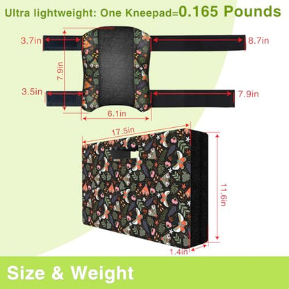 Garden Kneeling Pad and Knee Pads Women, Foam Padding Kneepads, Butterfly - color: Butterfly