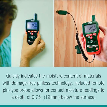 Extech MO290 Pinless Moisture Psychrometer with IR Thermometer - style: MO290