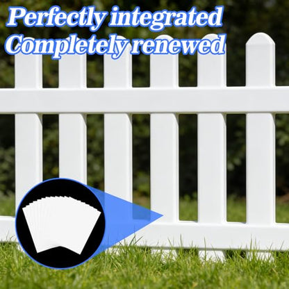MAQIHAN 12 Pcs Vinyl Siding Repair Kit - White PVC Patch for Exterior Wall