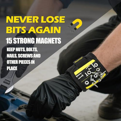 PPRAFDD Magnetic Wristband for Tools, Gift for Men Stocking Stuffers