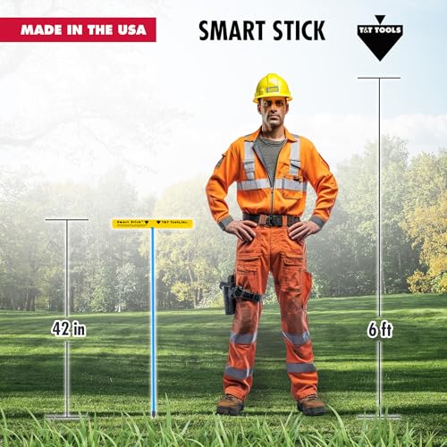T&T Tools 42-Inch Smart Stick Metal Soil Probe – 3/8" Round Rod - 1 Pack - size: 42 Inch
