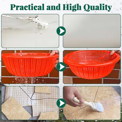 QUKLOGEN 1Kg/35.3Fl.oz Invisible Waterproof Agent Indoor&Outdoor Waterproof Coating Set Transparent Liquid Sealant with Wooden Brush Resistant Work Gloves Putty Shovel Cut - style: 1Kg/35.3Fl.oz