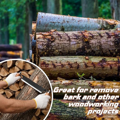 10 Inch Draw Knife Debarking Tool for Woodworking,Straight - size: 10 Inch, style: Straight