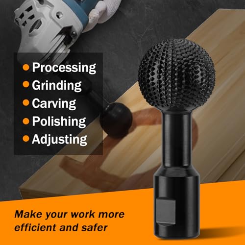 Sphere Rotary Burr,Wood Carving Tools with 5/8-11 Threads - style: 1 PACK