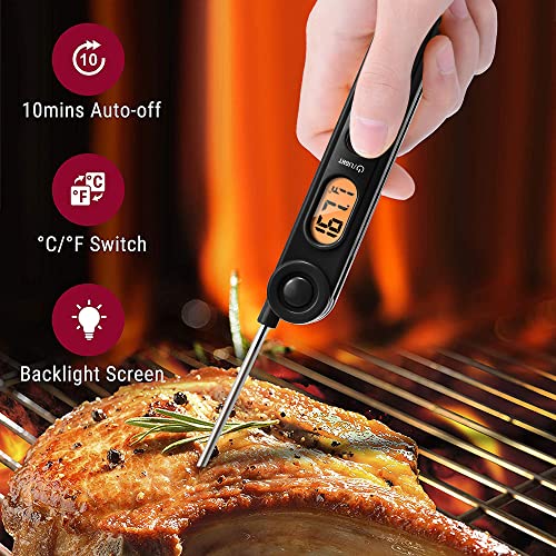 TempPro TempSwift Digital Meat Thermometer with Temperature Indicator - color: Pitch-black