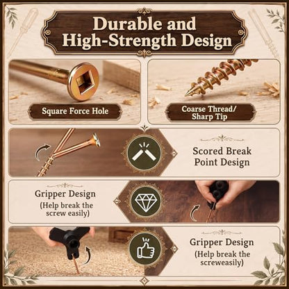 Chumia Squeaky Floor Repair Kit Includes Joist Finder Drill Bits Tripod Fixture 50 Replacement Screws and Furniture Repair Kit Wood Markers for Stains Scratches Tables Desks Hardwood Carpet