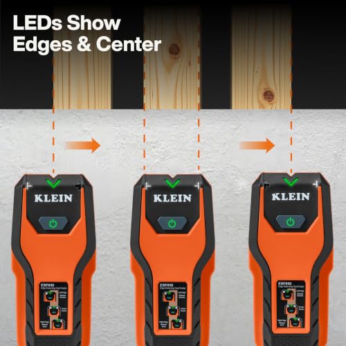 Klein Tools ESF050 Edge-to-Edge Stud Finder with LED Indicators - size: Edge-to-Edge
