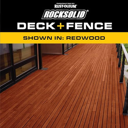 RockSolid Deck & Fence Redwood Protective Stain & Sealer - color: Redwood, size: 23 oz Aerosol (Pack of 1)