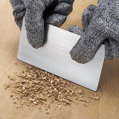 ZAVOOS 7 Pack Cabinet Scraper Burnisher Set, Multi-shaped Card Scrapers