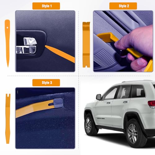 GOOACC 6PCS Auto Trim Removal Tool Kit Yellow - color: 6pcs Trim Removal Tool Yellow