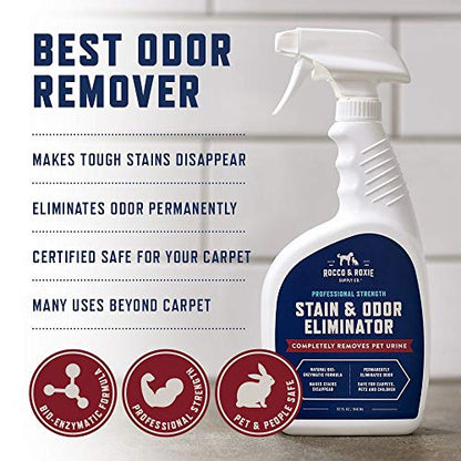 Rocco & Roxie Enzyme Stain & Odor Eliminator, 1 Gallon - size: 128 Fl Oz (Pack of 1)