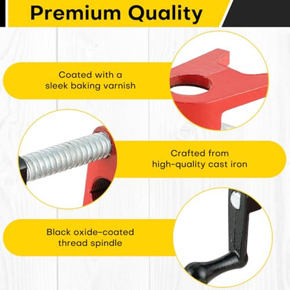 4 Pack 3/4" Wood Gluing Pipe Clamp Set, Pipe Clamps for Woodworking - style: 4Pack, 3/4"