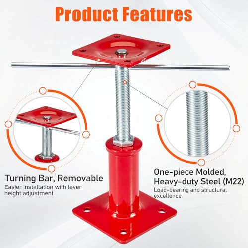 2 Pack House Floor Jacks, 7"-11" Height Range, 11023 LBS Max Load - size: 7" - 11" (2 Pack)
