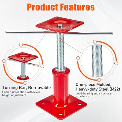 2 Pack House Floor Jacks, 7"-11" Height Range, 11023 LBS Max Load - size: 7" - 11" (2 Pack)