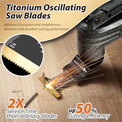 54 PCS Oscillating Saw Blades Multitool Blades Professional Universal Wood - size: 54PCS