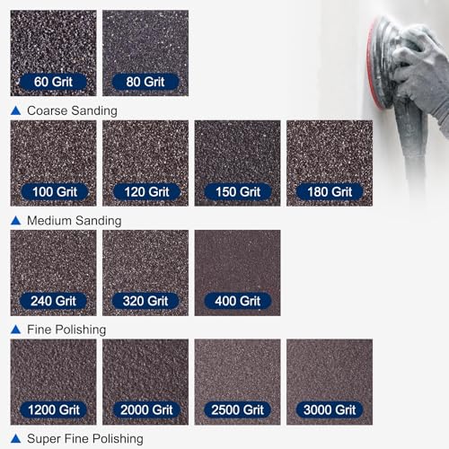 10Pcs 500-600Grit Sanding Sponges, 5.5x4.5In Hook & Loop Black - size: 500-600 Grit