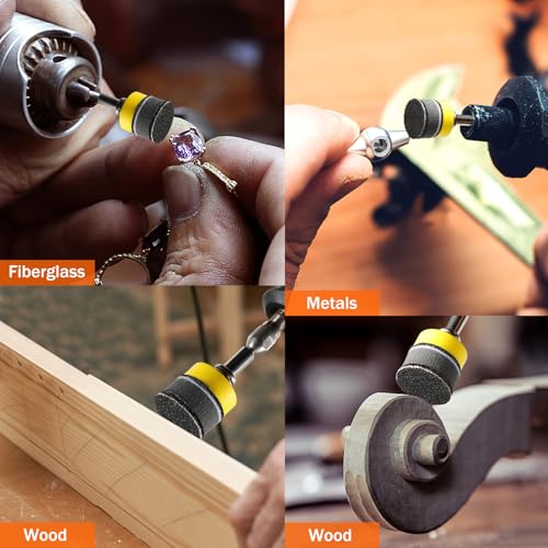 203 Pcs 1 Inch Sanding Discs,Hook and Loop 60 to 10000 - style: 203 PCS 1 Inch Sanding Disc