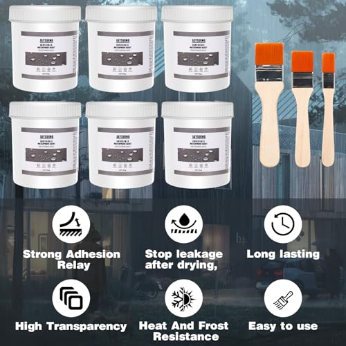 64 OZ Waterproof Sealant, Invisible & Transparent Waterproof Agent - size: 6Pack